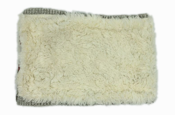 Melange Cable Fleece Layer Scarves Ladies Muffler Scarf With Button Decoration