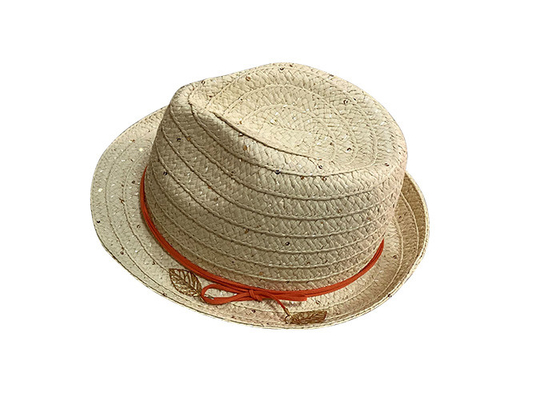 Wide Brim Womens Summer Straw Hats With Ribbon Decoration