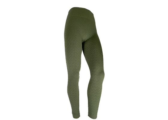 Stream Textured Pattern Womens Fleece Lined Leggings Polyester Spandex