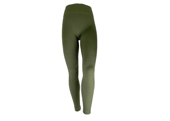 Stream Textured Pattern Womens Fleece Lined Leggings Polyester Spandex