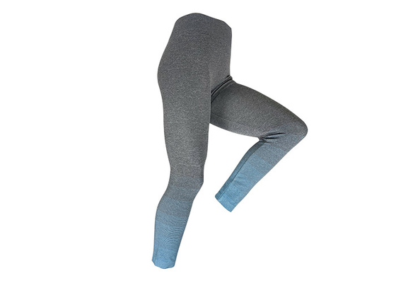305gsm To 315gsm Adults Colorful Yoga Leggings Gradient Blue Color