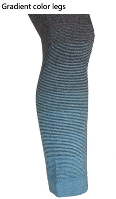 305gsm To 315gsm Adults Colorful Yoga Leggings Gradient Blue Color