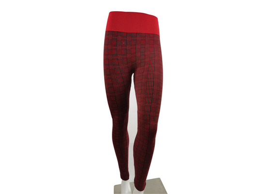 OEM Design Womens Seamless Leggings Red Compression
