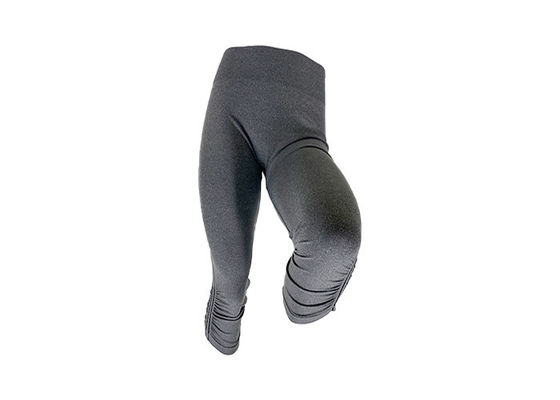 Fitness Spandex 230gsm High Waisted Ladies Gym Leggings Black