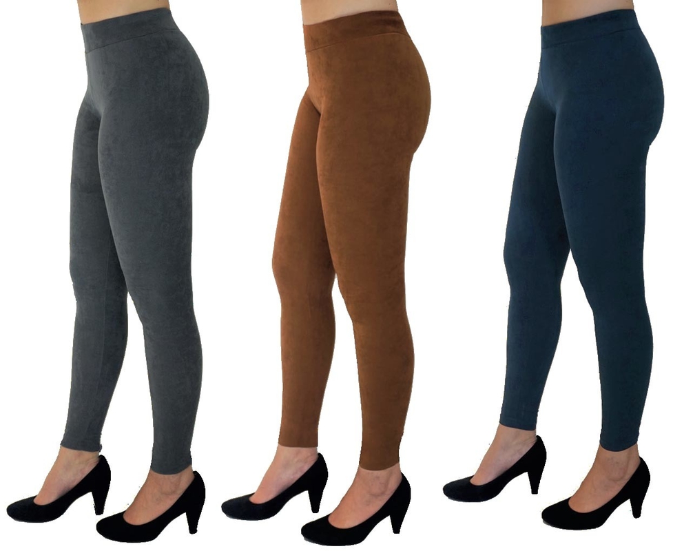 XS To XXL Womens Spandex Leggings Colors Suede Leggings