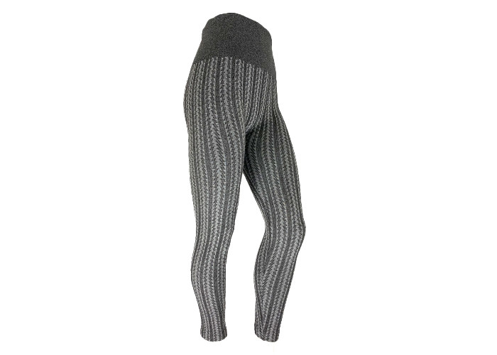 Textured Look Fleece Lined Legging High Waist Brushed Leggings