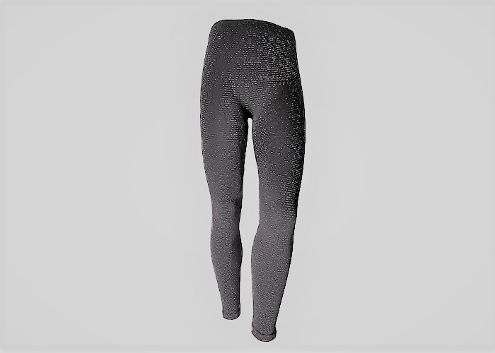 Women Lurex Plus Size Fleece Lined Leggings Seamless Knitting