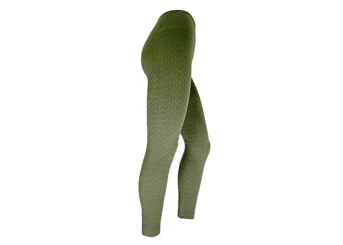 Stream Textured Pattern Womens Fleece Lined Leggings Polyester Spandex
