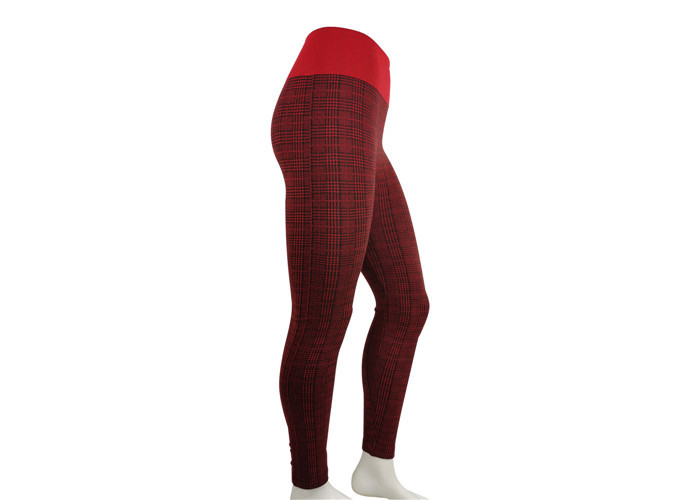 OEM Design Womens Seamless Leggings Red Compression